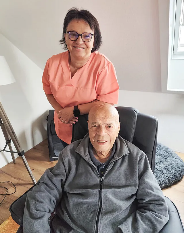 Frau Pieper mit einem Herren